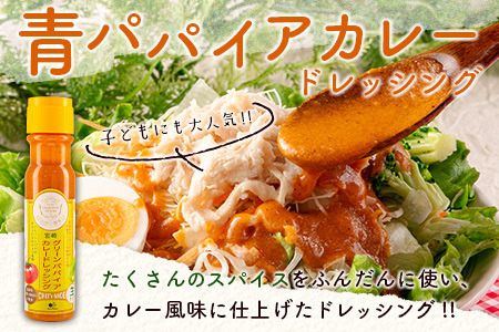 青パパイアドレッシング 2種（青パパイア・青パパイアカレー）合計4本セット【A295】