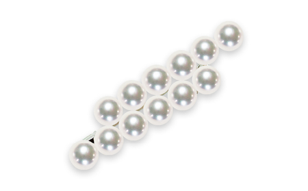 アコヤ真珠 ブローチ 7.5mm 12珠 天成真珠 パール アクセサリー A405-114016