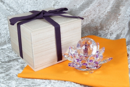 紫色の18金パープルゴールド観音像_0158-001-T05