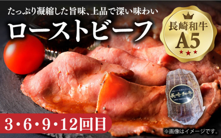 【12回定期便】 長崎和牛 定期便 約10kg 国産ハンバーグ ローストビーフ ロース  [DBL031]