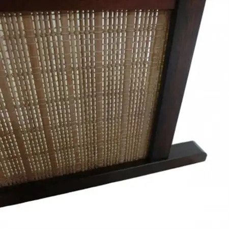 土肥家具工芸の卓上衝立 燻竹簾パターン1の84x35タイプ ブラウンxいぶし竹1_雑貨・日用品  家具・インテリア _【1399788】