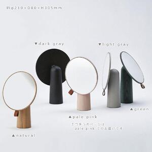 Pivot mirror - pale pink / SASAKI【旭川クラフト(木製品/卓上ミラー)】ピポットミラー / ササキ工芸_03182