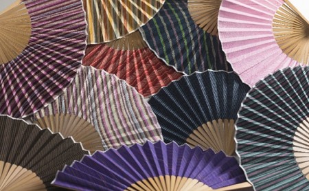 緑守扇 遠州綿紬 扇子(浮草) 雑貨 日用品 民芸品 工芸品 