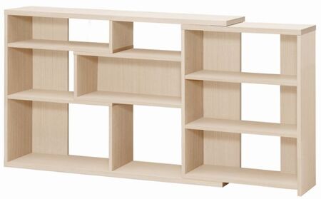 オープンラック 幅が伸縮自在な デザインシェルフ レギュラータイプ LN ラック シェルフ 収納 収納家具 棚 収納棚 カウンター下収納 窓下収納 ディスプレイラック 間仕切り 飾り棚 日本製 家具 インテリア おしゃれ リビング ダイニング 書斎 静岡