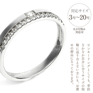 普段使いに PT ダイヤリング 0.13CT　R3352DI-P 188-021