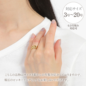 普段使い K18 ダイヤモンド リング 　R3348DI-Y 188-022
