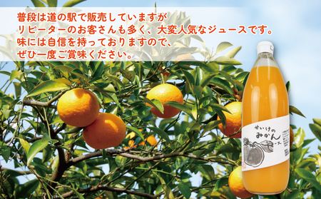 みかんジュース 1,000ml×3本 清家 ジュース H018-170001