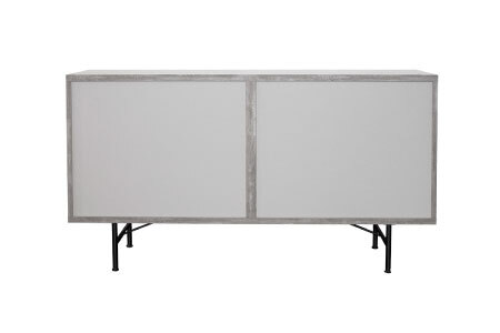セロ 150サイドボード ダークグレイ【リビングボード 収納 家具 完成品】(H062275)
