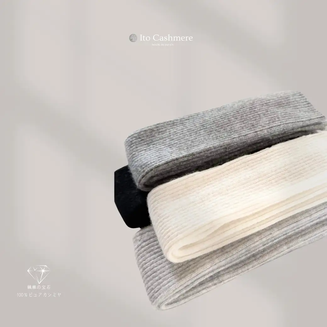【100％ピュアカシミヤ】ハンドウオーマー ライトグレー