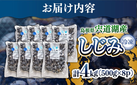 しじみ 食べる分だけさっと使える！宍道湖産 冷凍大和しじみ (L)500g×8袋 島根県松江市/平野缶詰有限会社[ALBZ001] しじみ しじみ