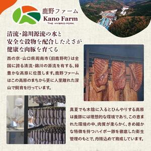 原木 ロースハム 鹿野高原豚 ブロック 1本 1.5kg