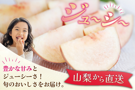 【2026年発送】 訳あり 桃 山梨 大玉 5～6玉 約 2kg もも モモ 2キロ 果物 フルーツ くだもの 果実 朝採れ 朝どれ 旬 季節限定 期間限定 数量限定 冷蔵 大玉桃 デザート 農園直送 産地直送 ジューシー 厳選 [斉藤農園 山梨県 韮崎市 20743040]