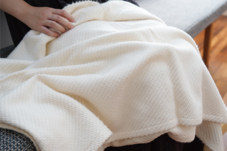 【オーガニックコットン100%】「シープスノー」ブランケット 