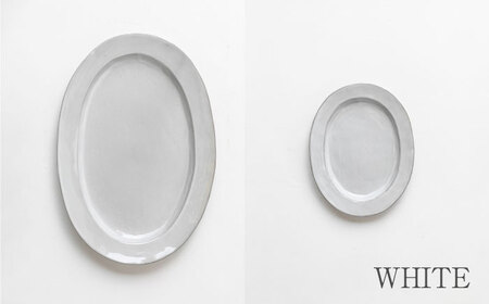 【美濃焼】DesPres-デプレ- リムオーバルプレートL/S WHITE、BLACK 4枚セット【丸新製陶】食器 楕円皿 [MAM041]