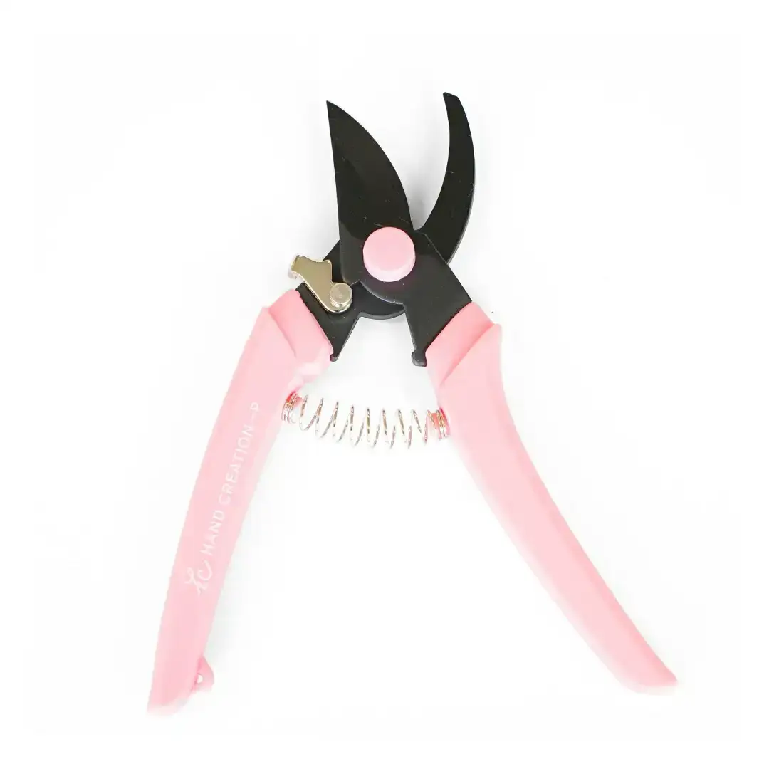 剪定はさみ ハンドクリエーションP180黒刃 ピンク 鋏 園芸用品 ガーデニング 坂源