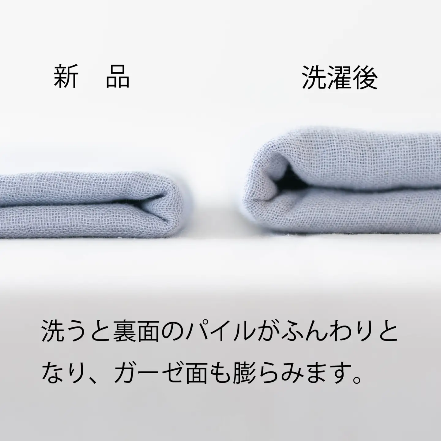速乾・コンパクト・肌に優しいガーゼ＆パイルのループ付フェイスタオル７枚セット キナリ