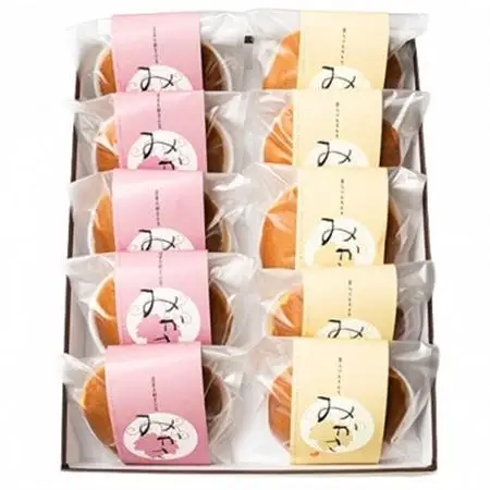 みかさと栗みかさ(バター入りの皮)の2種詰合せセット　10ヶ入り　別名『どらやき』もちもちが自慢!_菓子・スイーツ 和菓子  _【1435843】
