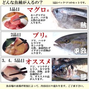 魚かつ自家製　山口の海鮮漬け丼(はまち、ひらまさ、マグロ系等)5種×各1パック入 酒の肴に海鮮丼に茶漬けに飯ともに
