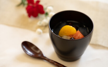 漆こっぷ -咲- 溜  ＜ゆうび＞ ／ 漆塗り 食器 コップ 漆器 カップ グラス ミニコップ 和食器 木製 漆製品 器 うつわ デザートカップ プレゼント ギフト 贈り物 誕生日 自宅用 家庭用 普段使い 自分用 シンプル おしゃれ お洒落 漆塗 岩手県 八幡平市