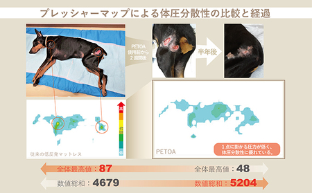 【ペット用品 犬】犬用床ずれ防止エアマット PETOA-ペトア- (中型犬用) ブルー 寝たきりのワンちゃん向け 動物 家族 高齢化 医療介護 本格的 低反発 安心 安全 ※離島への配送不可