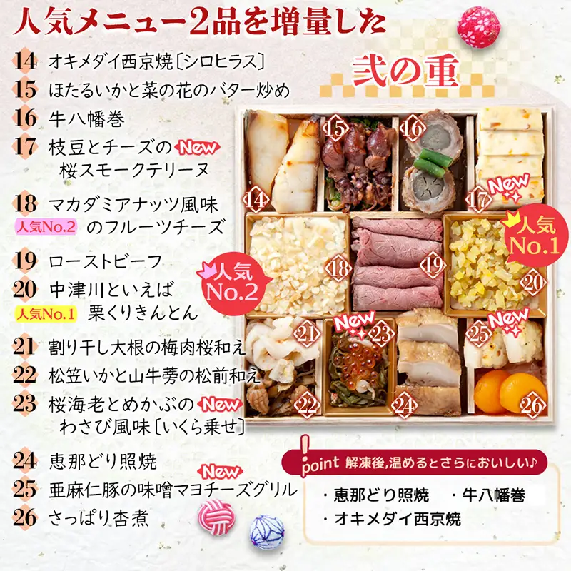 ちこり村 田舎の手づくりおせち 弥栄増量版（冷凍） おせち料理 おせち お節 正月 お正月 おせち 加工品 食品 F4N-2466