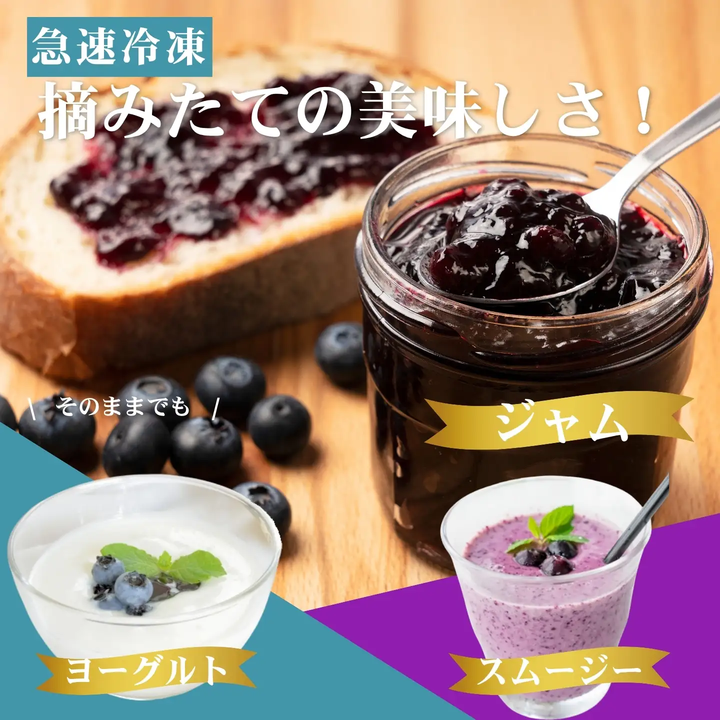 [A339-06] 冷凍ブルーベリー1000g（500g×2パック）2026年シルクファーム産
