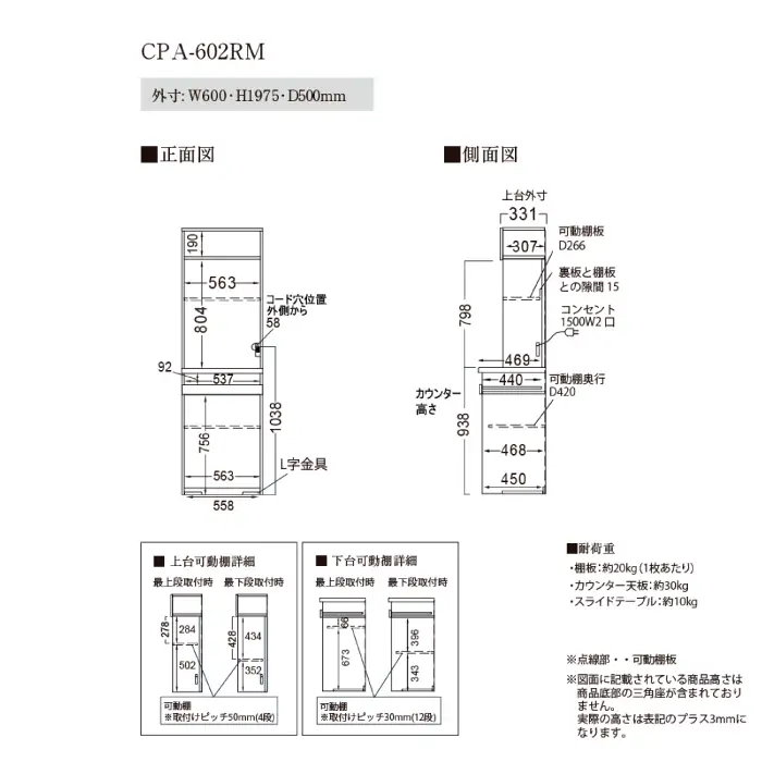 キッチンボードCPA-602RM [No.823]