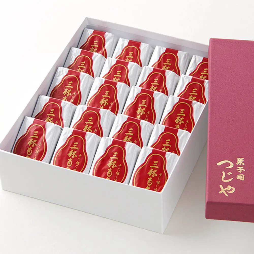 三杯もちミニ(赤あん)  20個 詰め合わせ 【菓子司つじや】