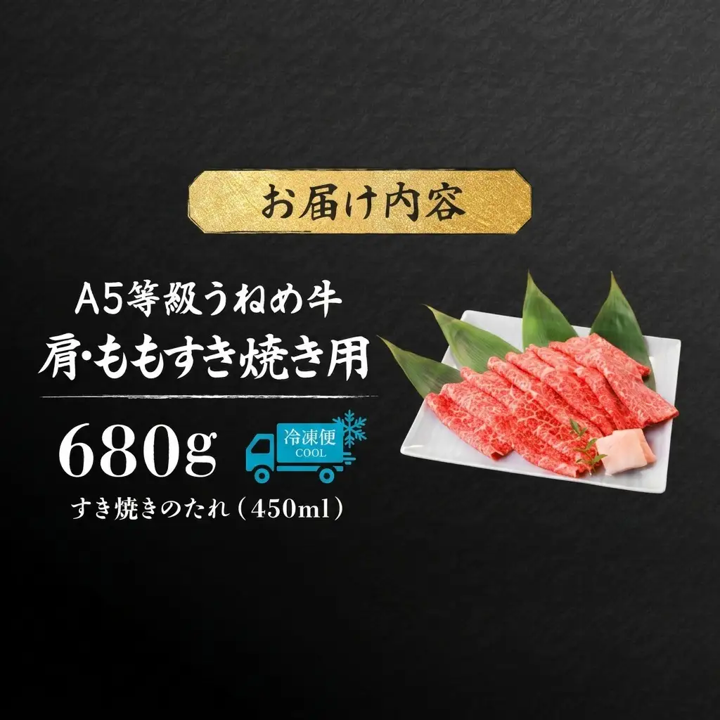 牛肉 すき焼き用 うねめ牛 肩 もも すき焼き 680g