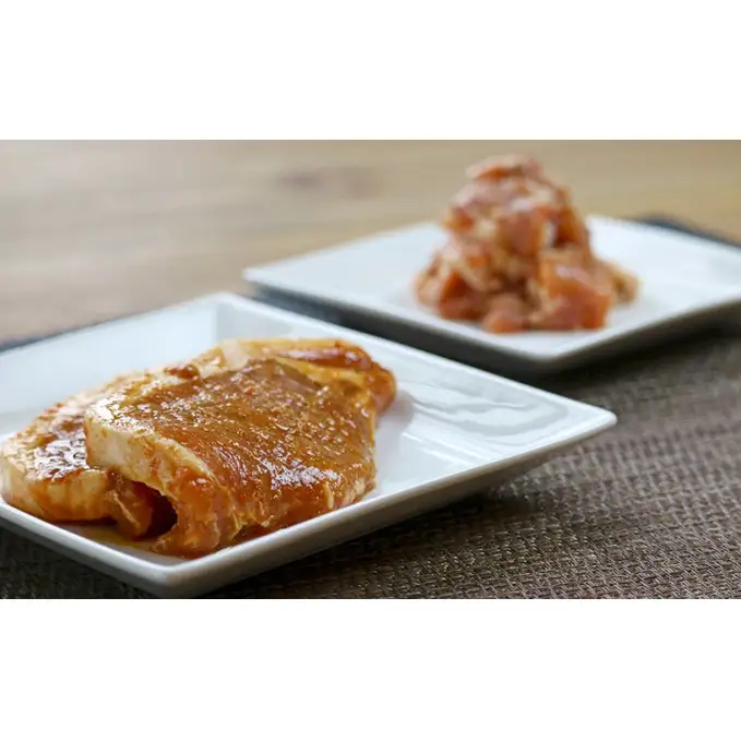 【桜八】こだわりお肉の味噌漬けセット 加工品 豚肉 おかず 肉料理 夕飯 お弁当 さるなし味噌 柚子味噌 とうがらし ゴマ醤油 鶏肉 鶏モモ 簡単 調理 