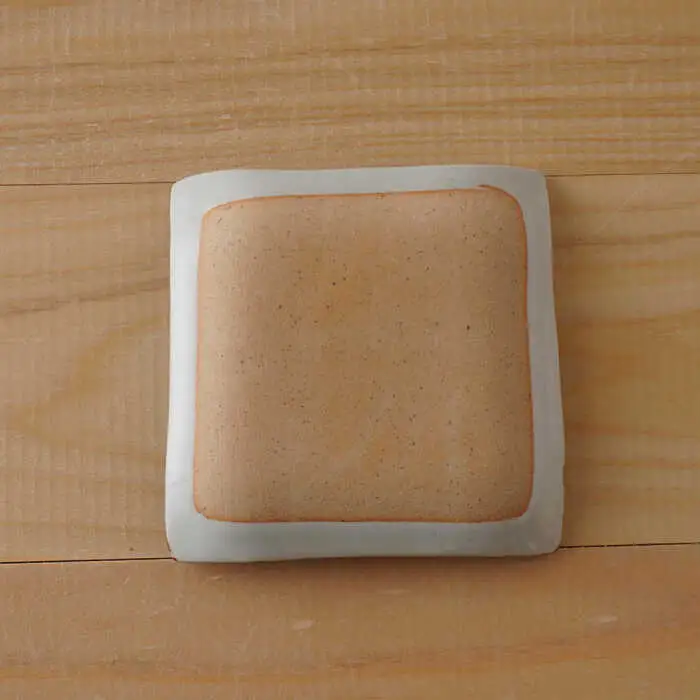 【波佐見焼】富岳 角小皿（青・赤）各2枚 4点セット 食器【陶もと】[PE42] 波佐見焼