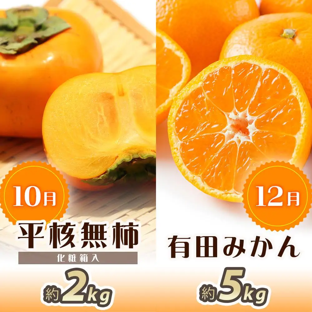【6・8・10・12月 全4回】和歌山産 旬のフルーツ お楽しみ 定期便 【魚鶴商店】【UT108】