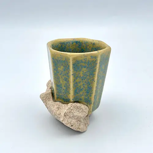 glaze gem 磁器製 酒器 黄緑 No.203