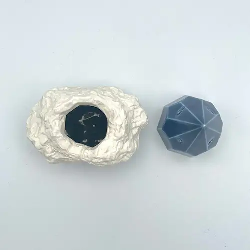 glaze gem 磁器製 酒器 酒盃台 青 No.210