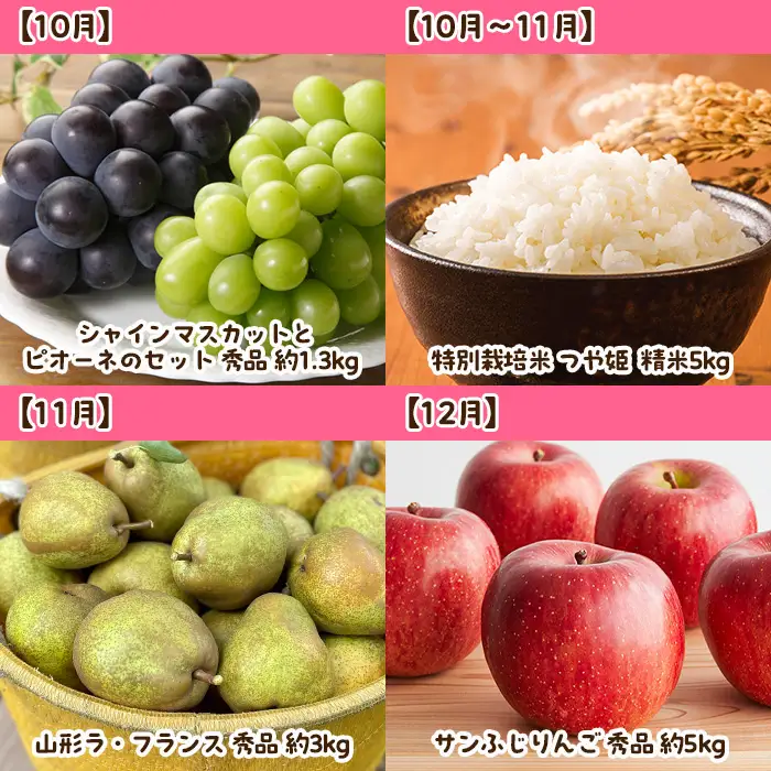 【定期便12回】まるごと山形 1年間定期便 FZ23-585