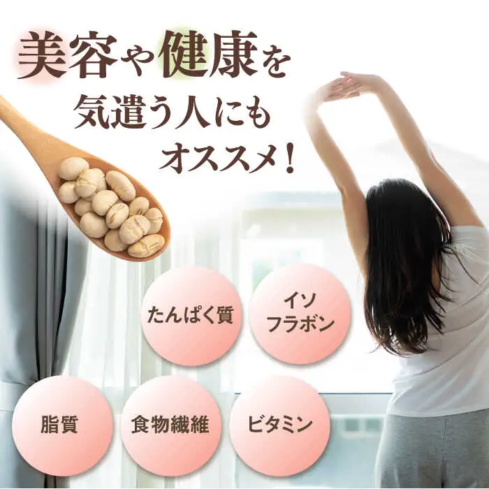 【チャック付き】九州産 煎り大豆 1250g［250g×5袋］ [ADAM001] 遺伝子組み換えでない 大豆 