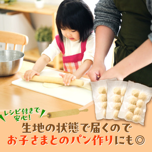 パン屋さんの焼くだけ冷凍パン生地『キャンプdeパン』(60g×8個入り)×3袋