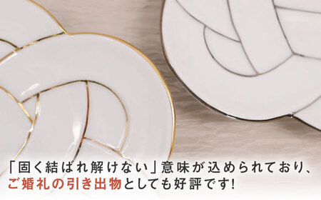 【有田焼】花結び銘々皿2点セット / 焼き物 食器 有田焼 / 佐賀県 [41APAD005]