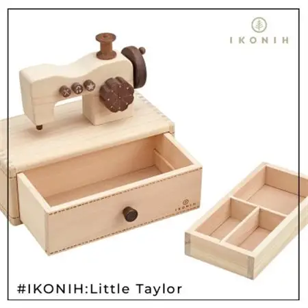 【生産分のみ!桧玩具・オルゴール付きミシン】IKONIH TOY リトルテイラー_雑貨・日用品 おもちゃ・ぬいぐるみ  _【1450688】