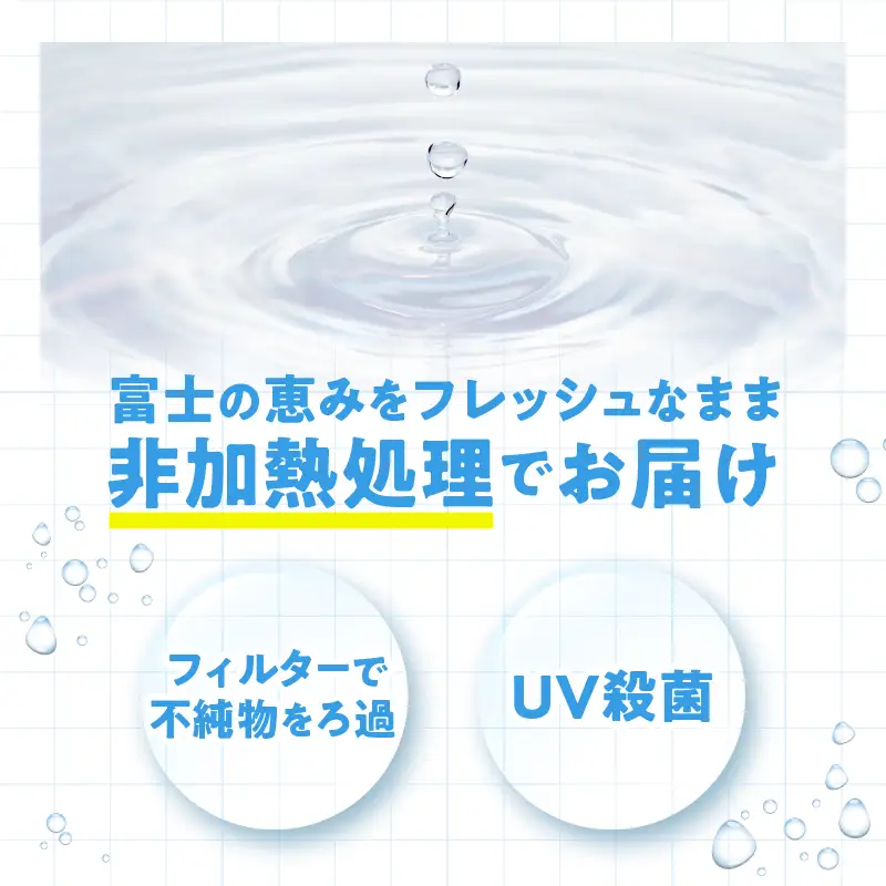 富士忍野　Mt．Fuji　Springs　8L×3本　１ケース