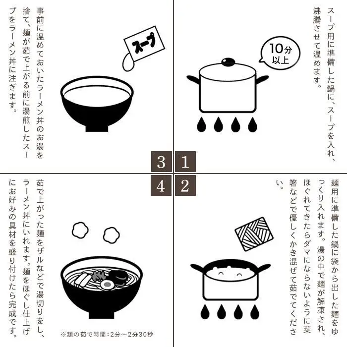 【お歳暮】日輪食堂のラーメン2種×2食 食べ比べ4食セット（鶏白湯・醤油豚骨）