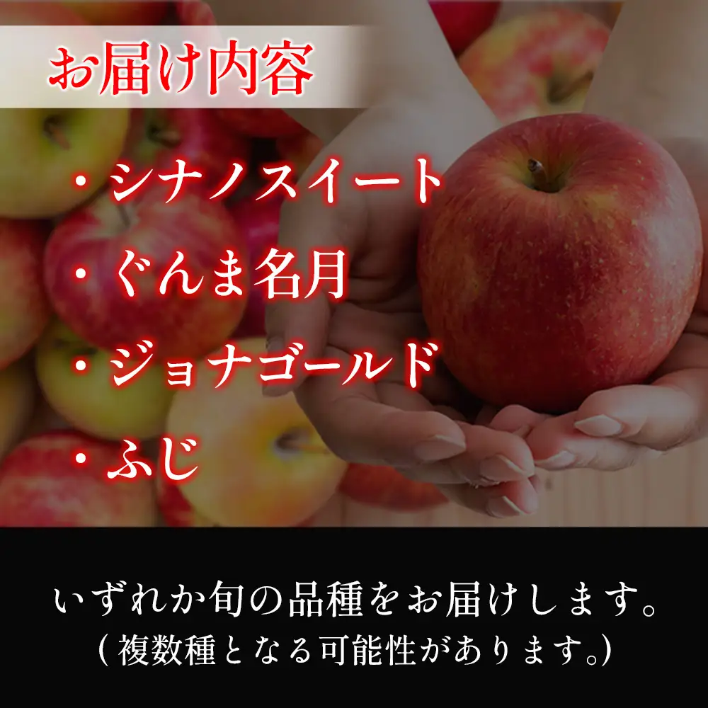 ≪10月中旬以降発送≫りんご 訳あり ご家庭用 約5kg 中前農園の芸北りんご 農家直送 シナノスイート ぐんま名月 ジョナゴールド ふじ_NA099_002