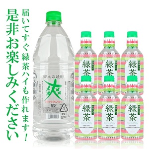 SA1854　鳥海山フレッシュさわやかセット (爽やか金龍 1800ml×1本、抹茶入り緑茶 340ml×6本)