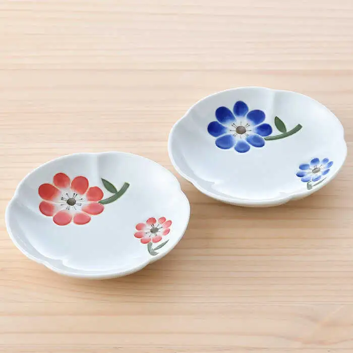 【波佐見焼】フラワー カップ＆ソーサー ペアセット 食器 皿 マグカップ【松幸陶芸】[HB49] 波佐見焼