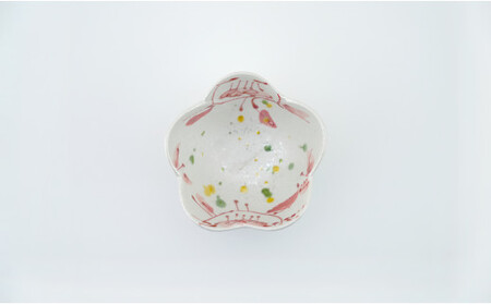 有田焼 ラスター 花絵 花形 三ッ足 小鉢 3個セット 食器 うつわ キラキラ かわいい かどすみ商店 de004