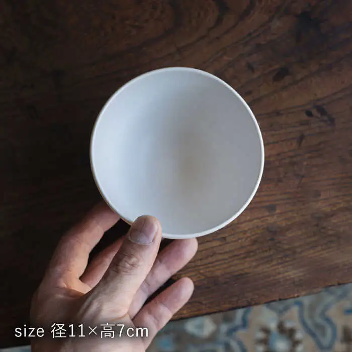 【波佐見焼】コロンとボウル 白マット釉 2個セット 食器 皿【イロドリ】[KE58] 波佐見焼