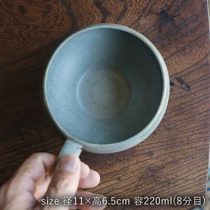 【波佐見焼】スープのためのカップ（アンティークグリーン） 2個セット 食器 皿【イロドリ】[KE65] 波佐見焼