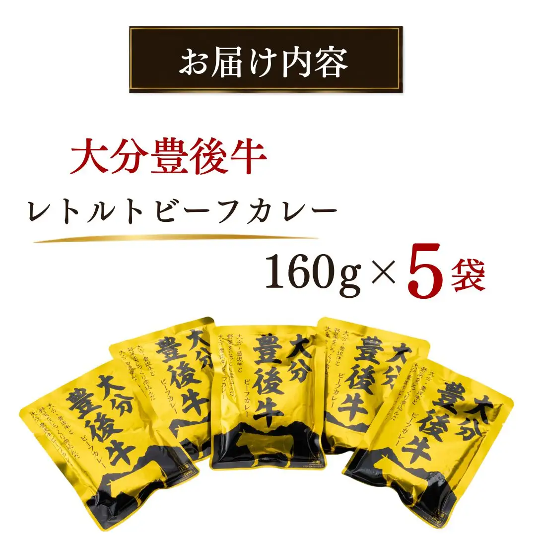 レトルトカレー 大分豊後牛 レトルトカレー 5食 | 津久見市　FN-Limited-PR