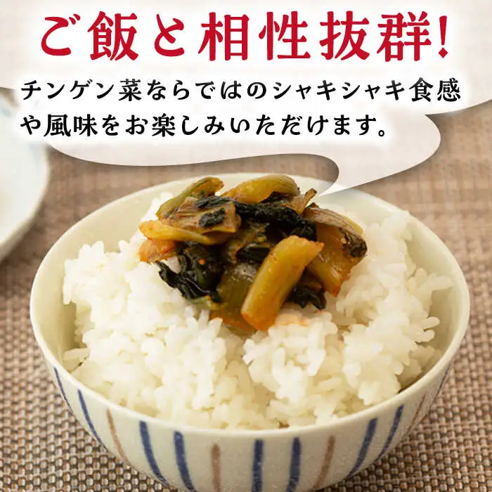 【6回定期便】ちんげん菜キムチ 2袋 /おかわりのうえん [UDD007] 漬物 キムチ