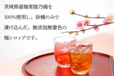 常陸乃梅シロップ「Pure Sweet」詰合ギフト 昔ながら 老舗 伝統 国産 大洗 大洗町 梅干し 梅干 梅 うめぼし うめ シロップ 贈答 ギフト お中元 お歳暮_BM015